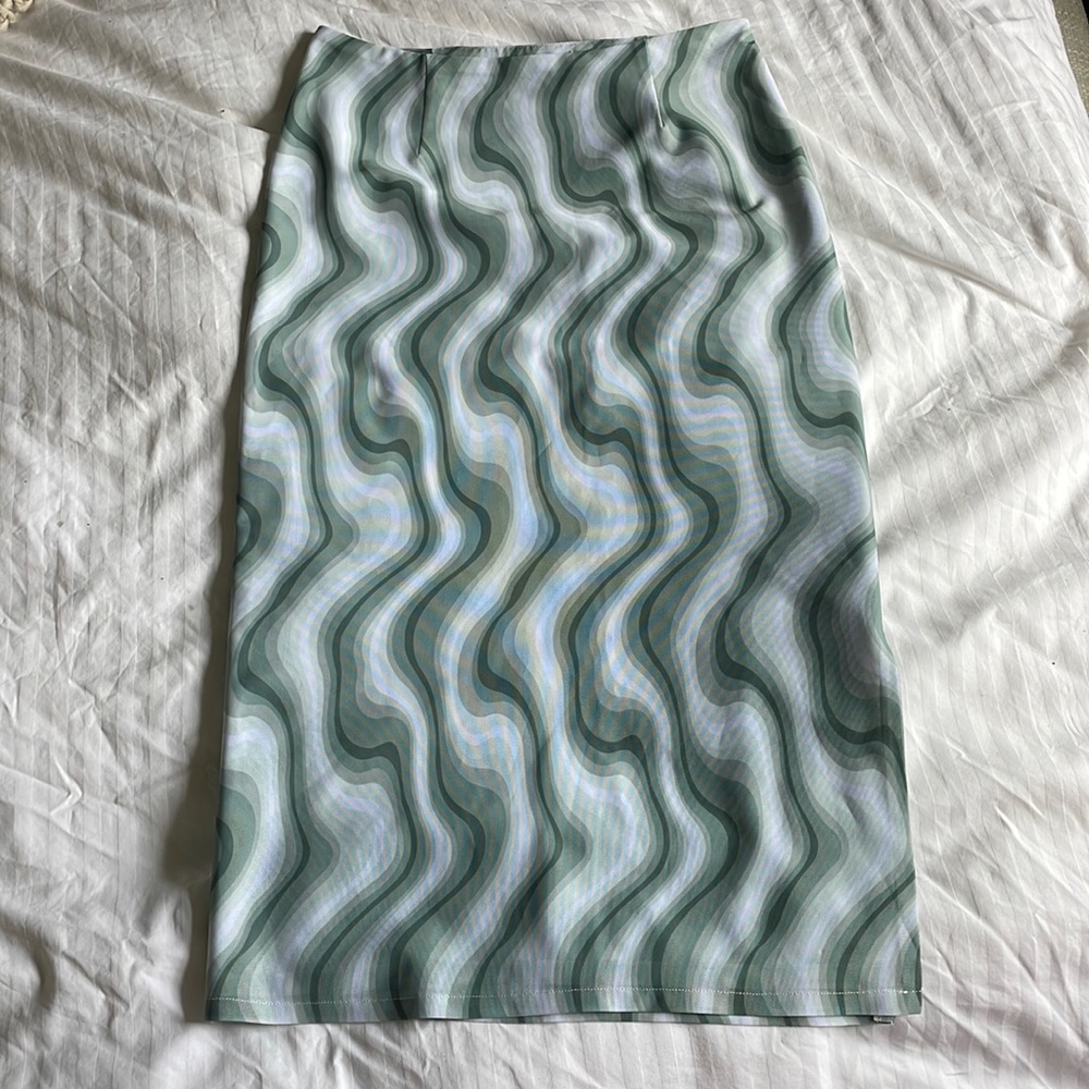 Miaou Moni skirt in green wave XS